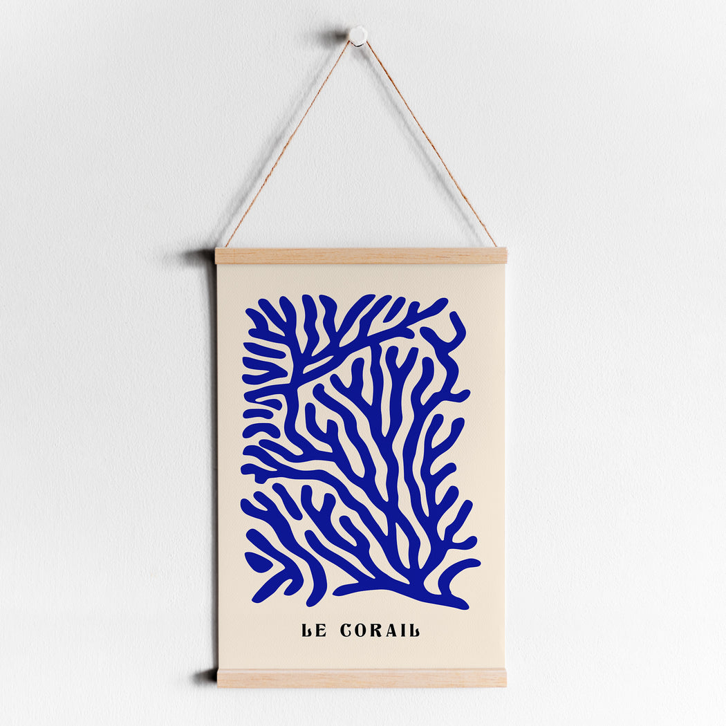 Blue Coral Poster