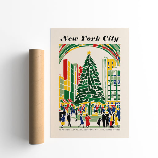 New York Christmas Poster