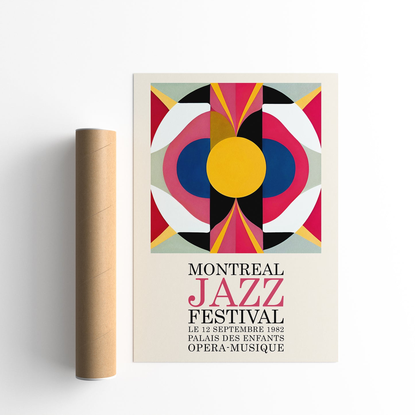 Vintage Montreal Jazz Music Poster