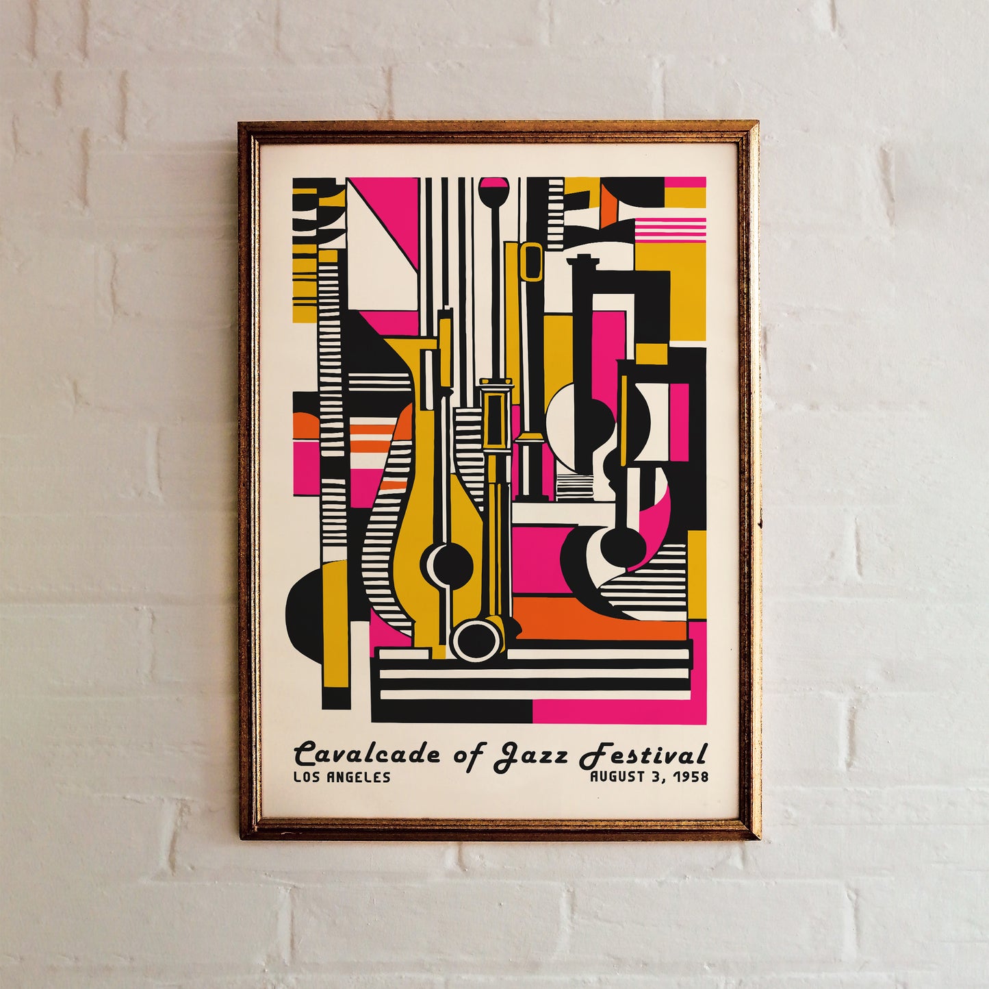 Mid Century Modern Jazz Music Poster