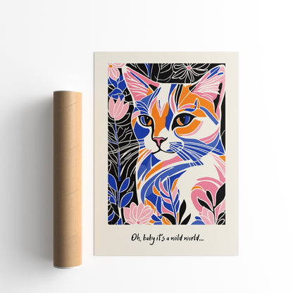 Cat and Quote Poster