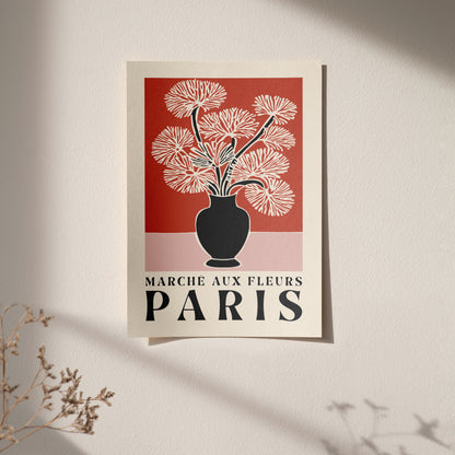 Marché aux Fleurs Paris Poster