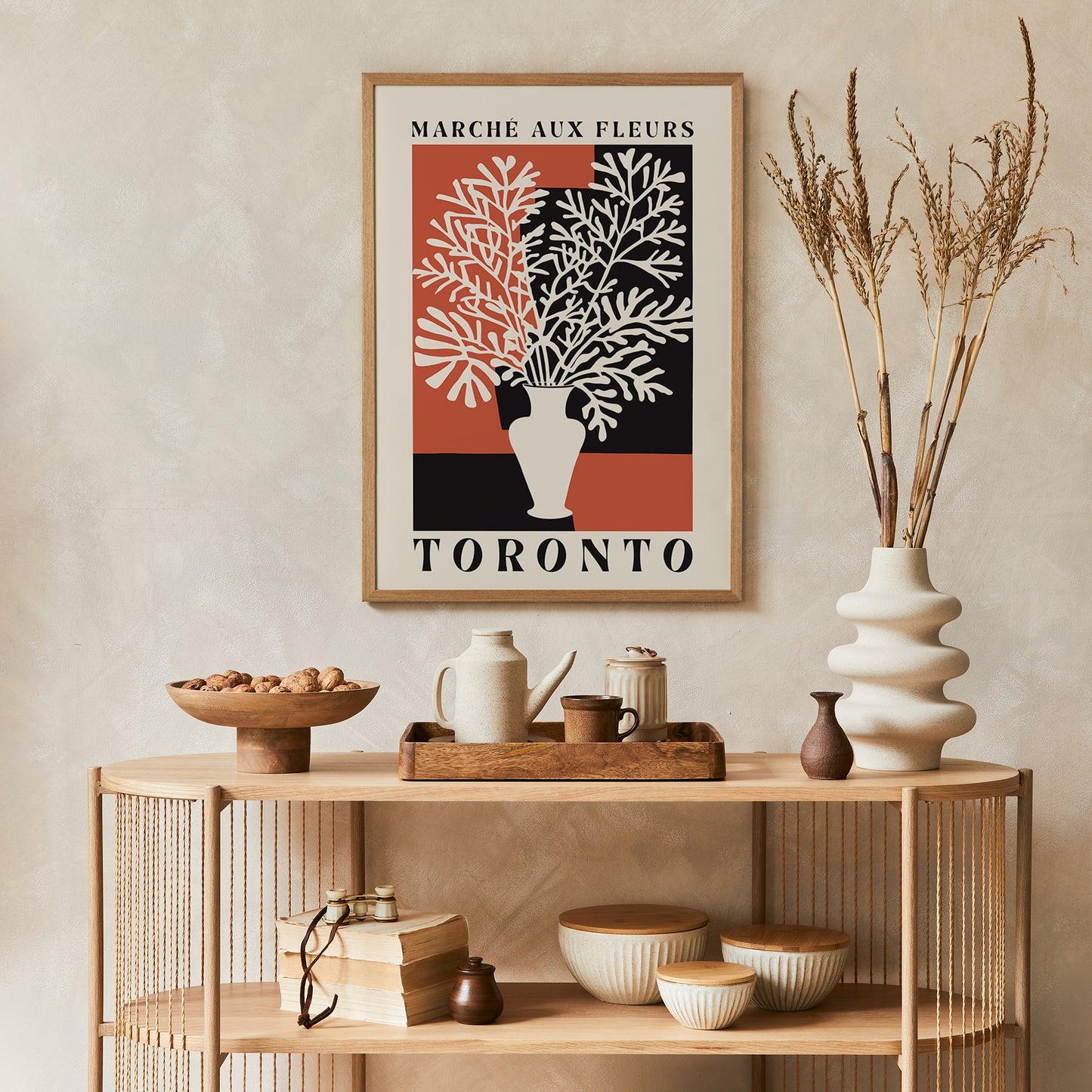 Toronto Flower Market Retro Poster