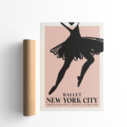 Ballet Retro Poster