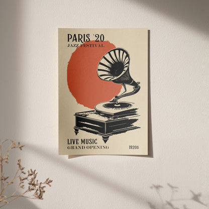 Paris Jazz Festival 1920 Poster