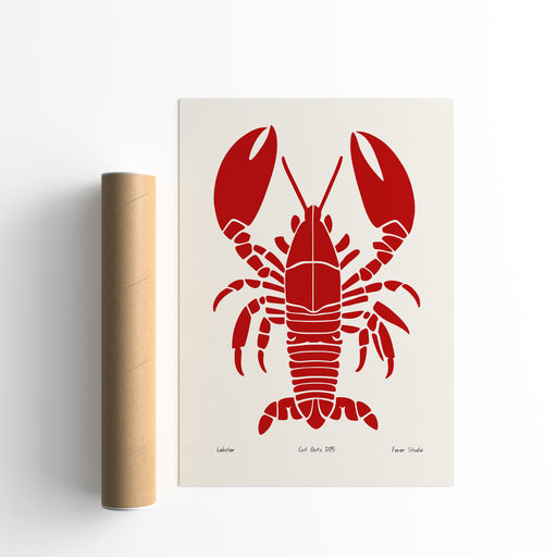 Retro Red Lobster Poster