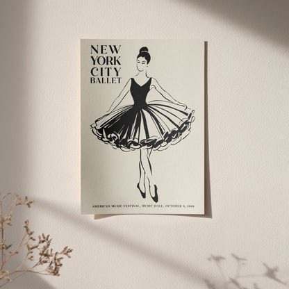 New York City Ballet Beige Print