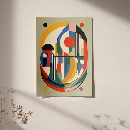 Modern Geometric Abstract Art Print