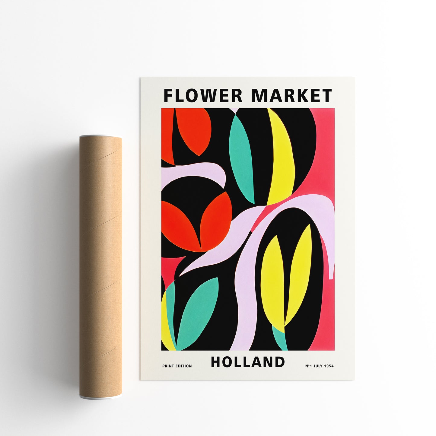 Holland Flower Market Poster