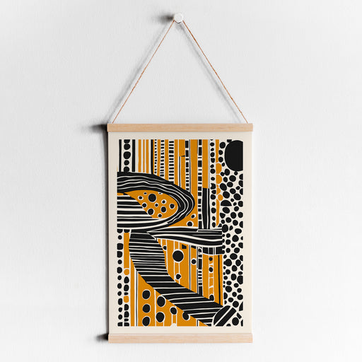 Yellow Modern Abstract Poster