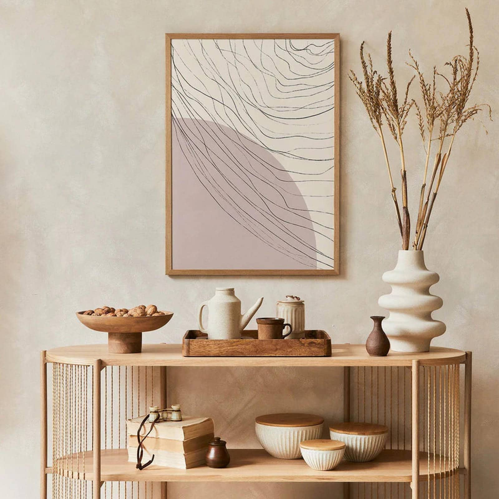 Nordic Pastel Abstract Poster - HypeSheriff