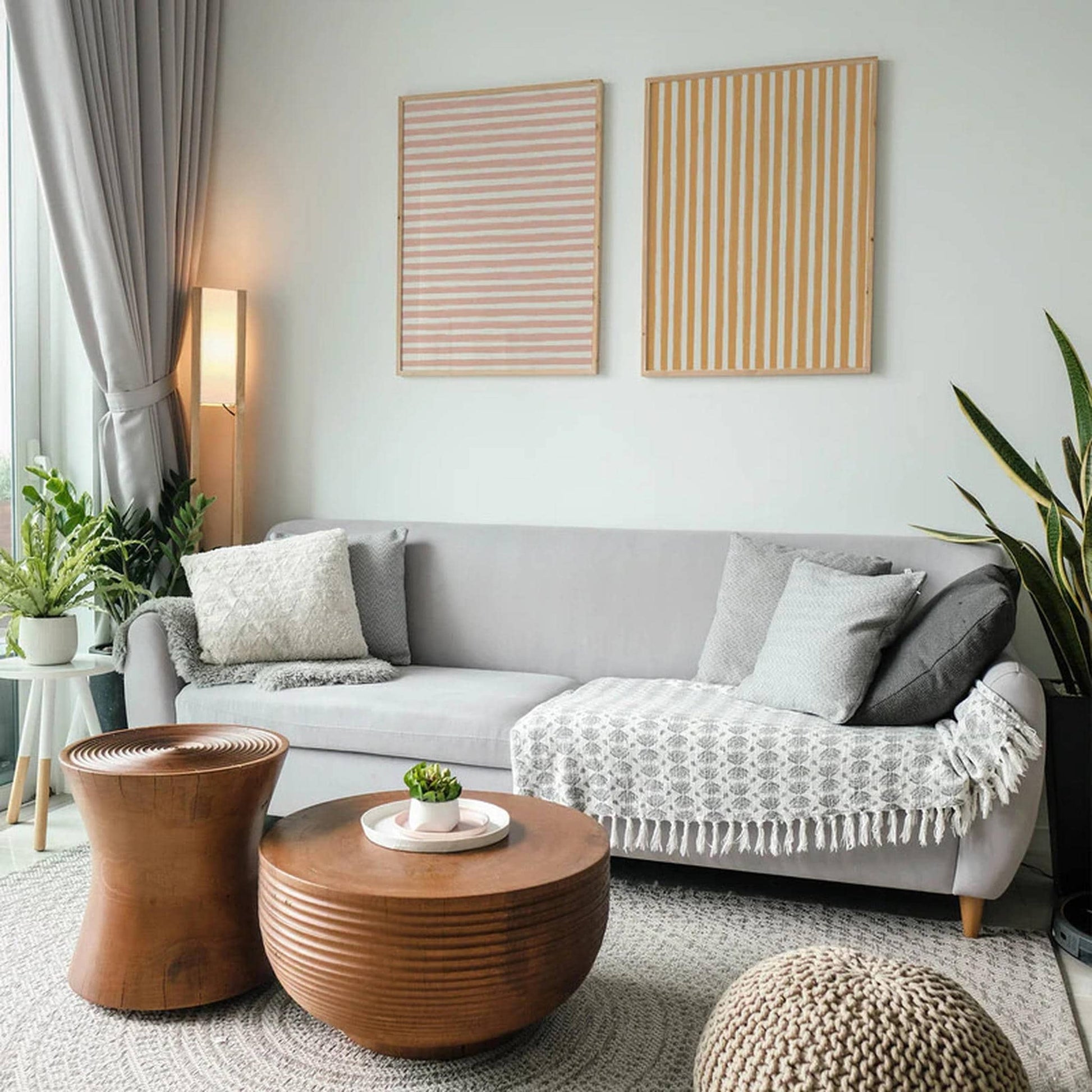 Set of 2 matching pastel abstract posters - HypeSheriff