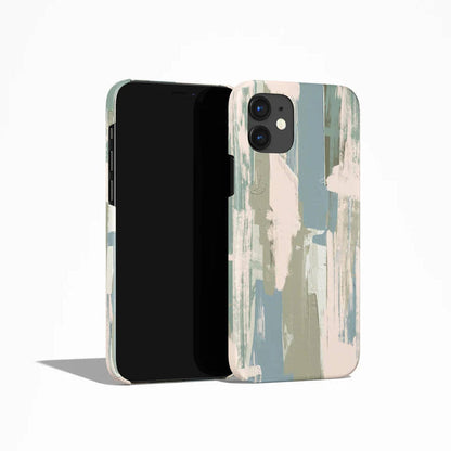 Pastel Blue Abstract Painting iPhone Case - HypeSheriff