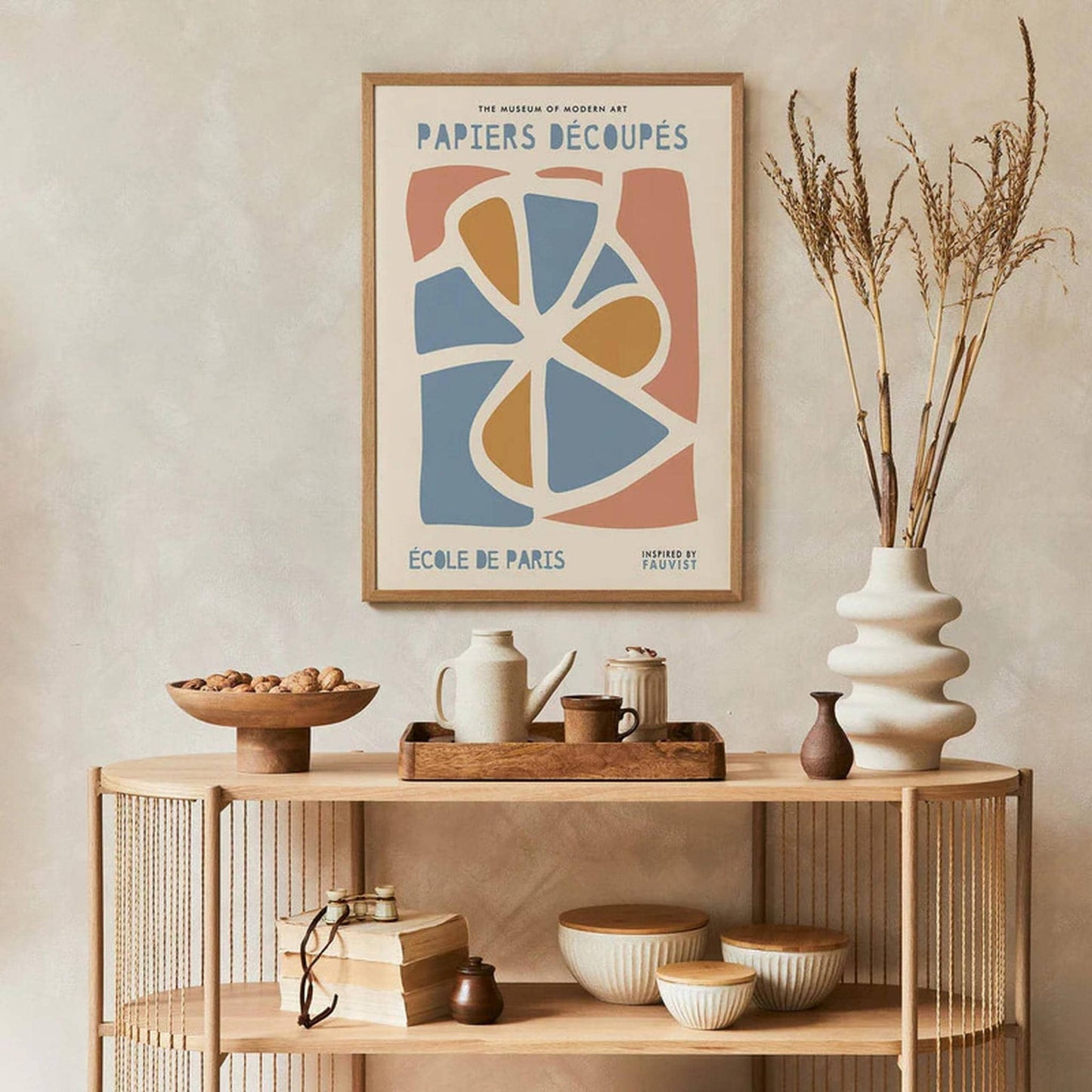 Boho Pastel Cut-Outs Poster - HypeSheriff