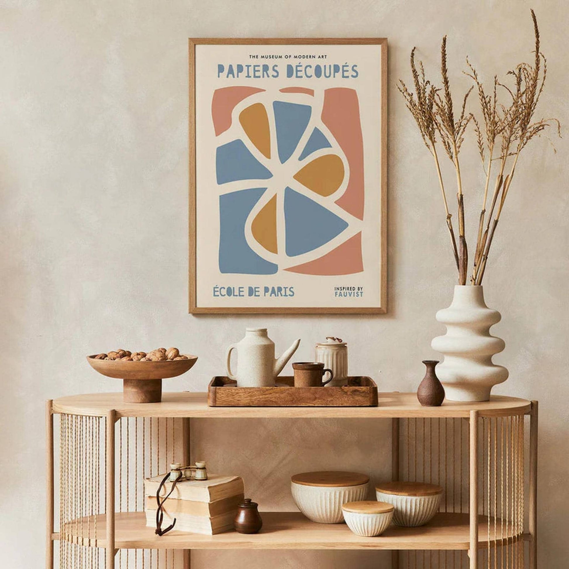 Boho Pastel Cut-Outs Poster - HypeSheriff