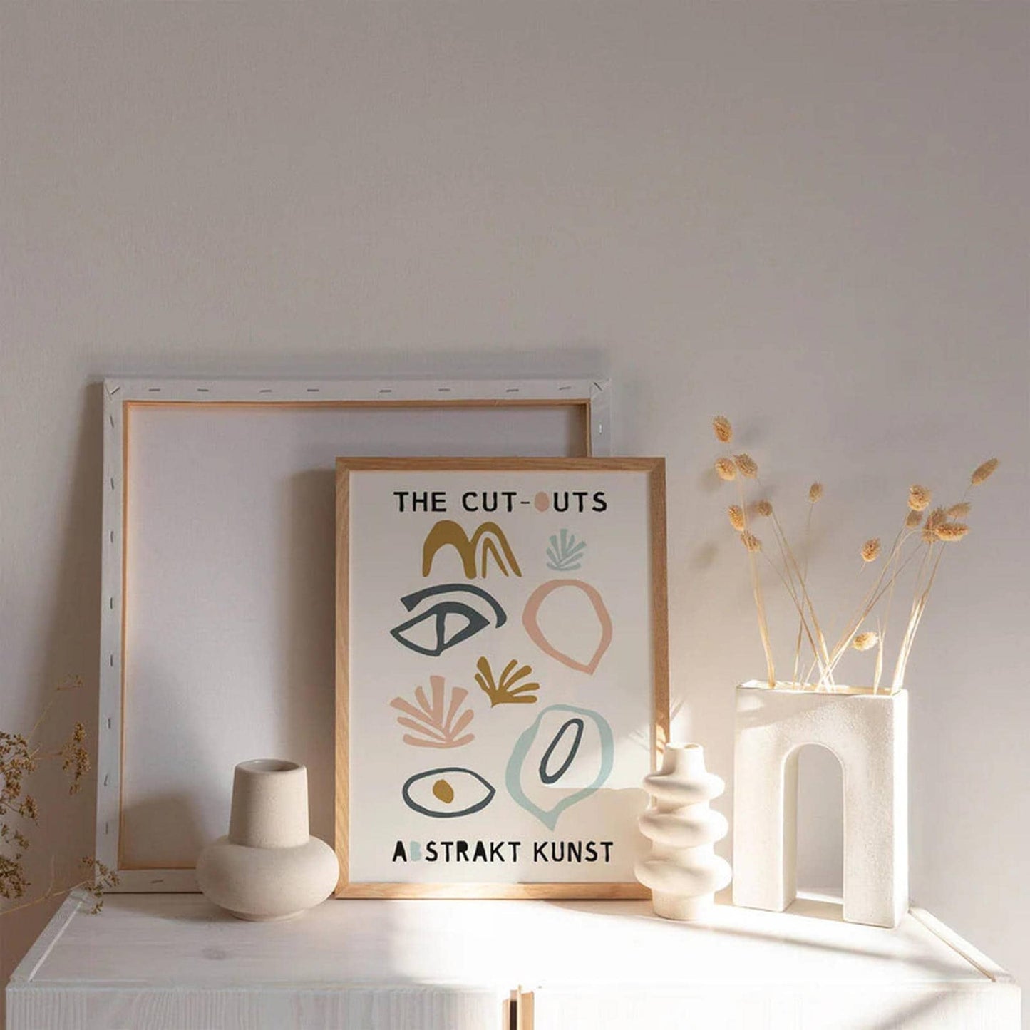 The Cut Outs Abstrakt Kunst Poster - HypeSheriff