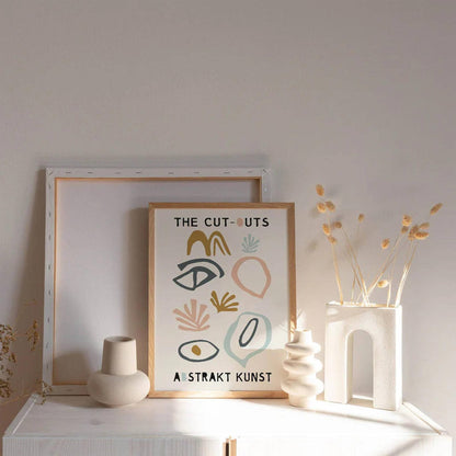 The Cut Outs Abstrakt Kunst Poster - HypeSheriff