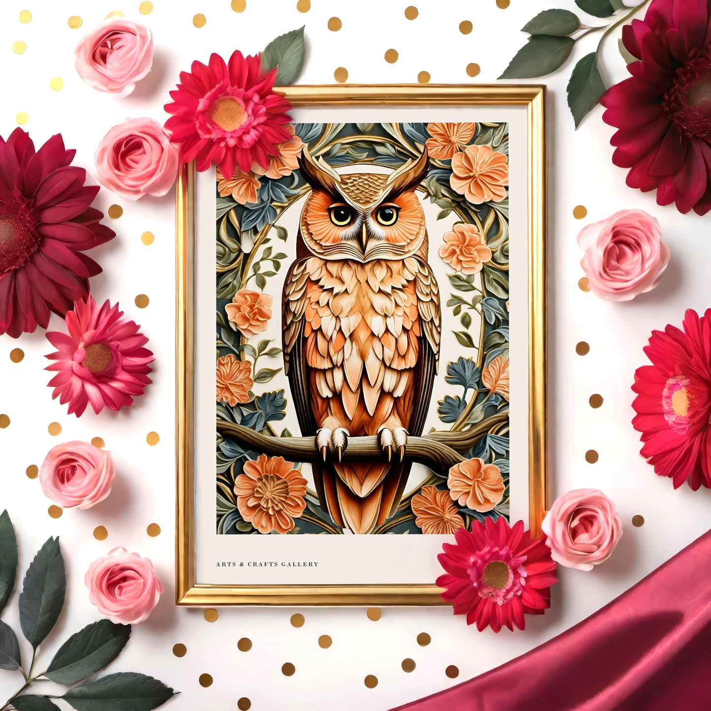 Elegant Owl Portrait Wall Art