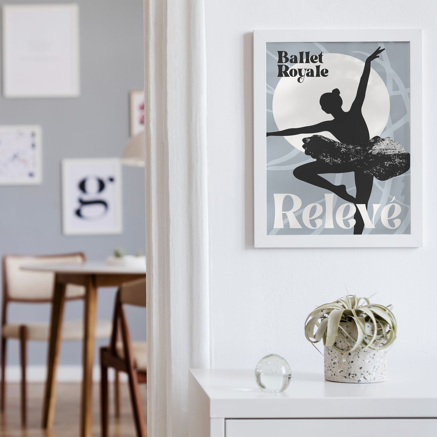 Releve Modern Ballet Art Print