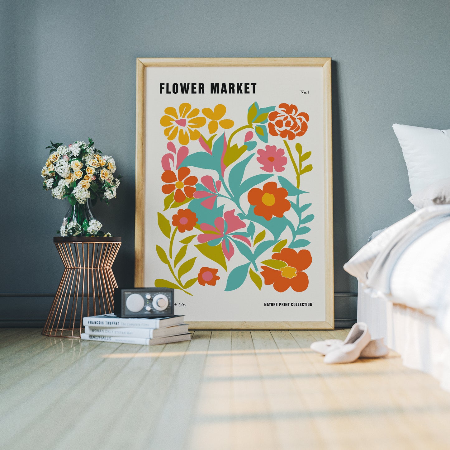 NY Flower Market Poster