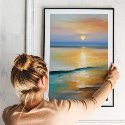 Sunset Cozy Painting Print