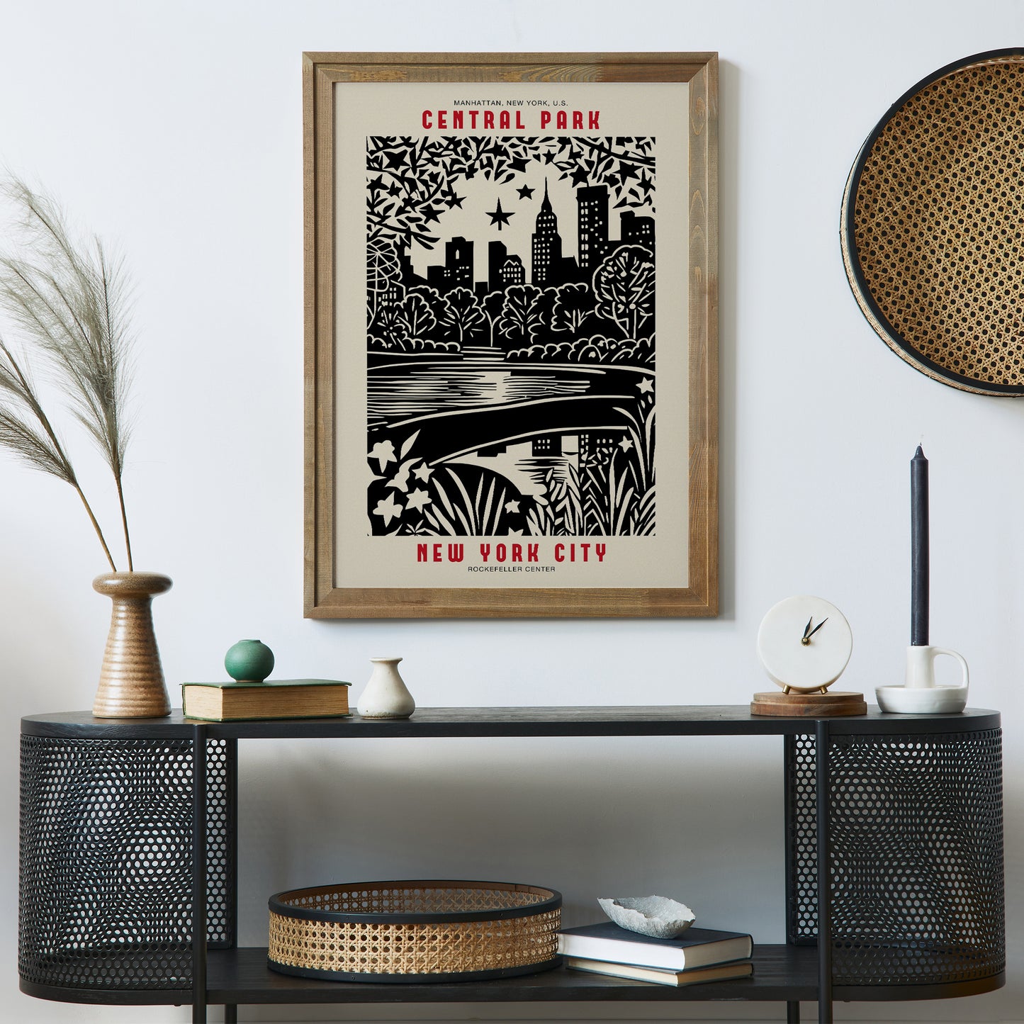 Central Park NYC Painting Poster