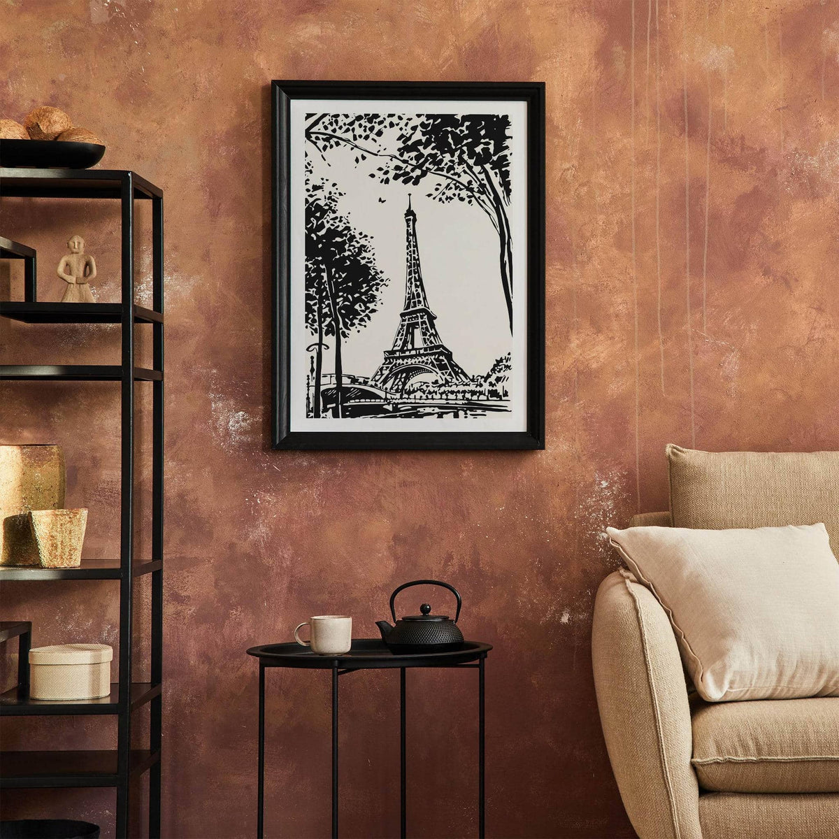 Eiffel Tower Ink Painting Art Print – HypeSheriff