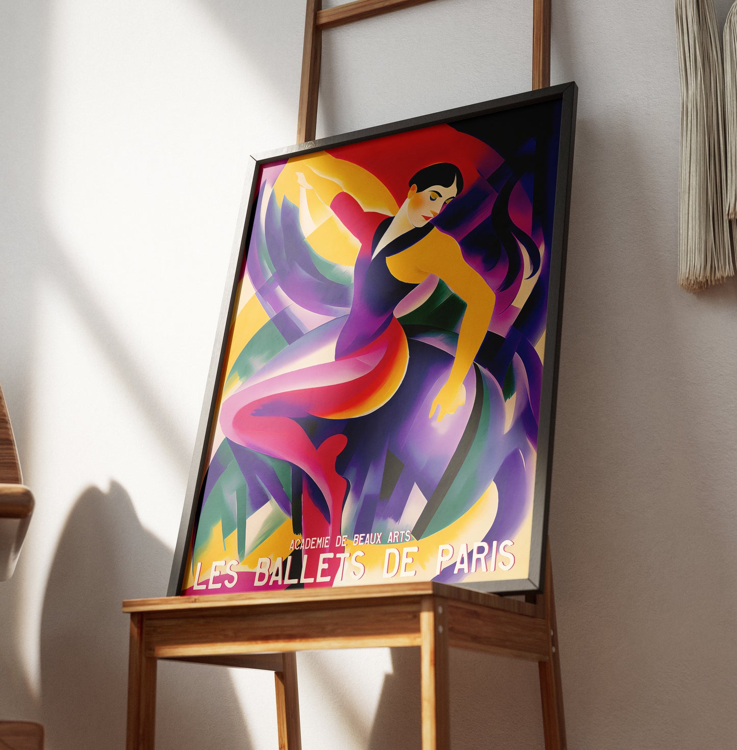 Colorful Paris Ballet Poster