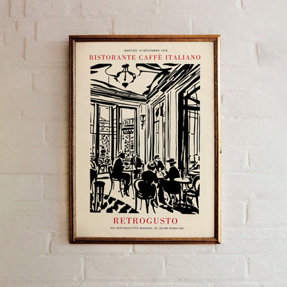 Cafe Italiano Painting Poster
