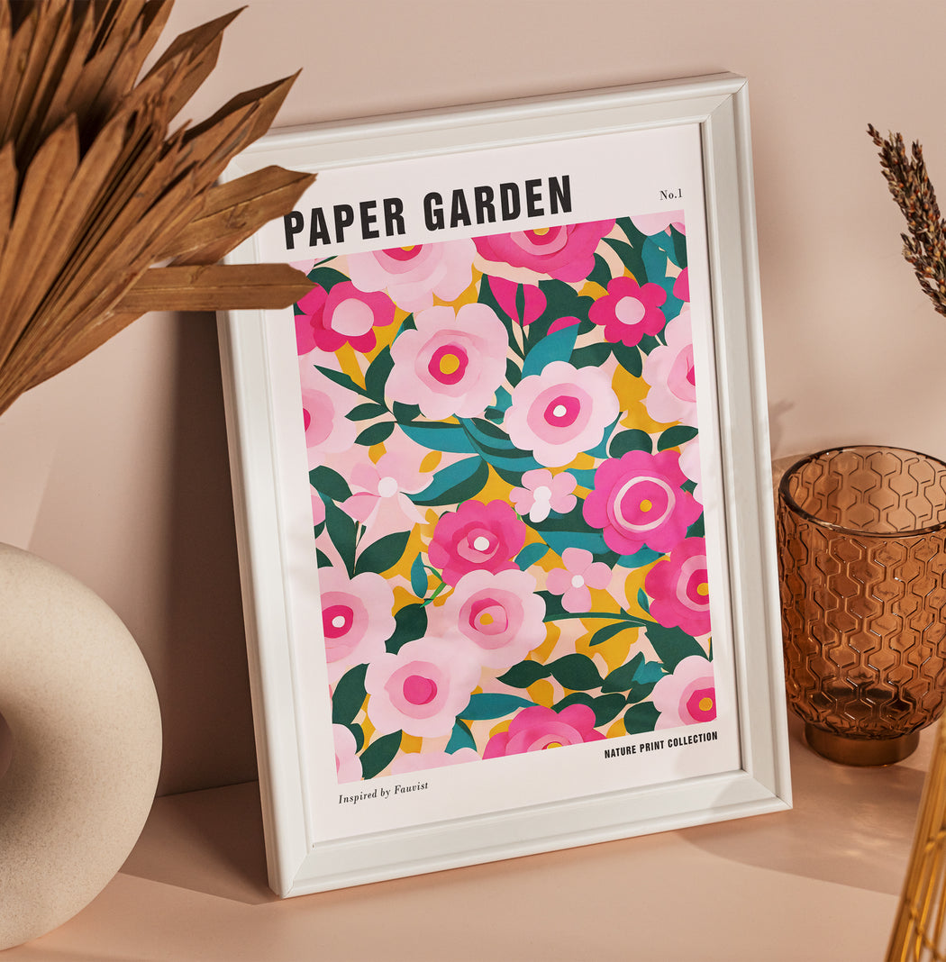 Fauvist Paper Garden Poster