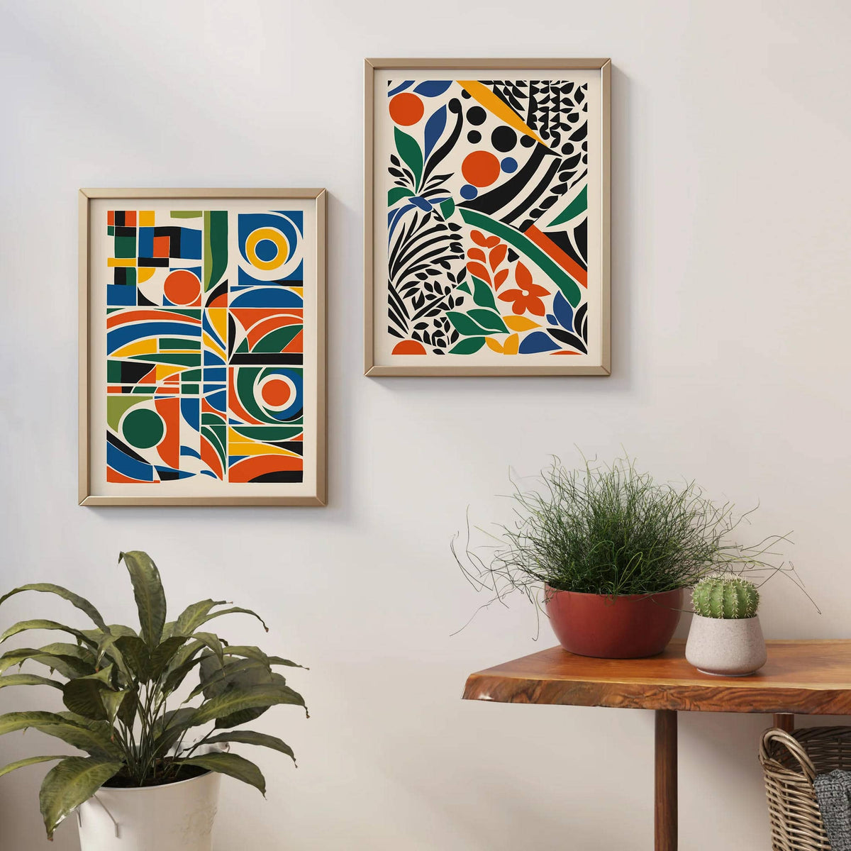 Set of 2 Colorful Abstract Poster – HypeSheriff