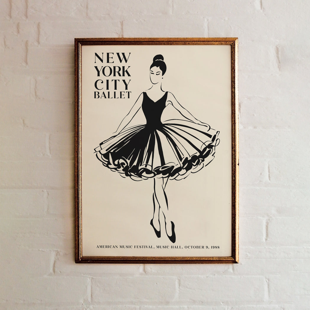 New York City Ballet Beige Print