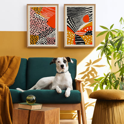 Set of 2 Abstract Poster