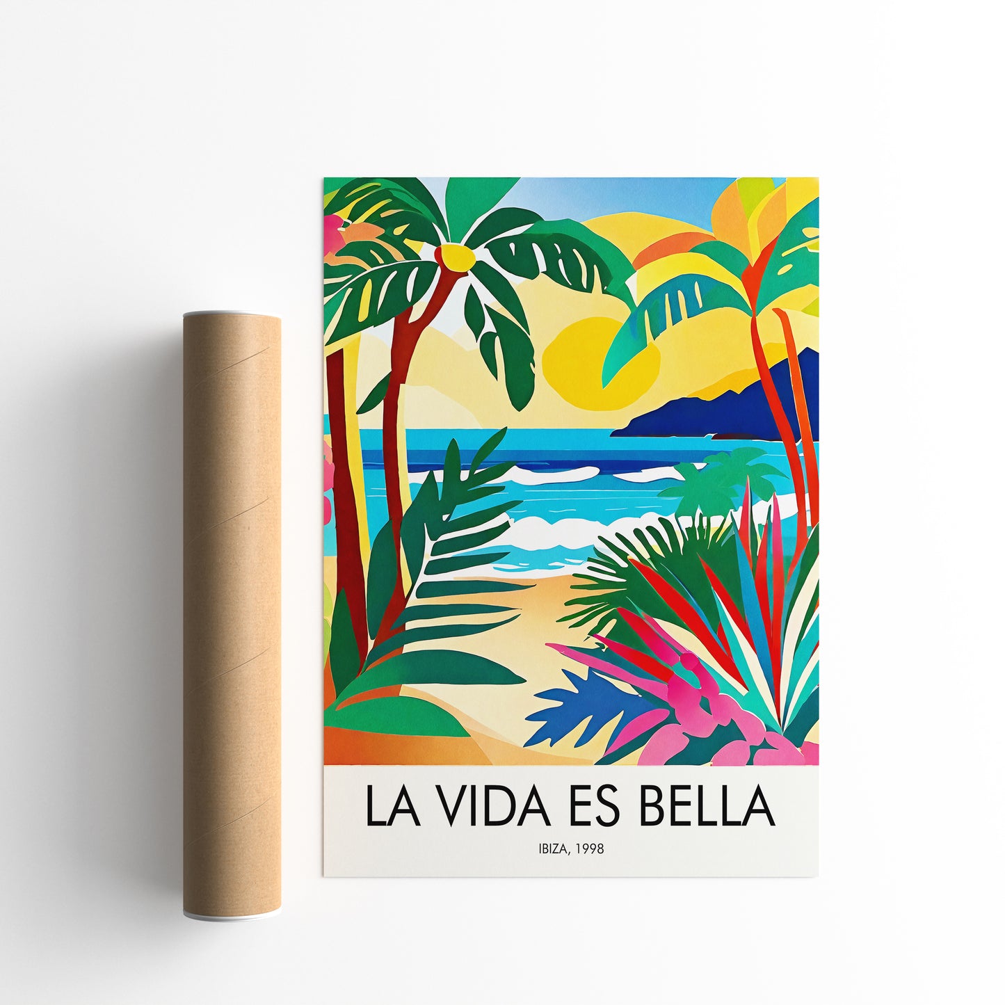 La Vida Es Bella Honeymoon Gift Art Print