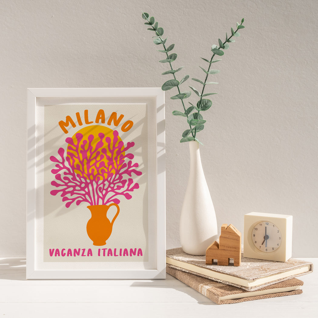 Milano Vacanza Italiana Poster