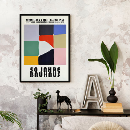 50 Jahre Bauhaus Retro Poster