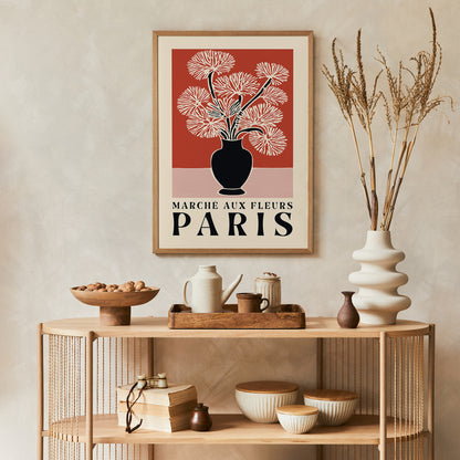 Marché aux Fleurs Paris Poster