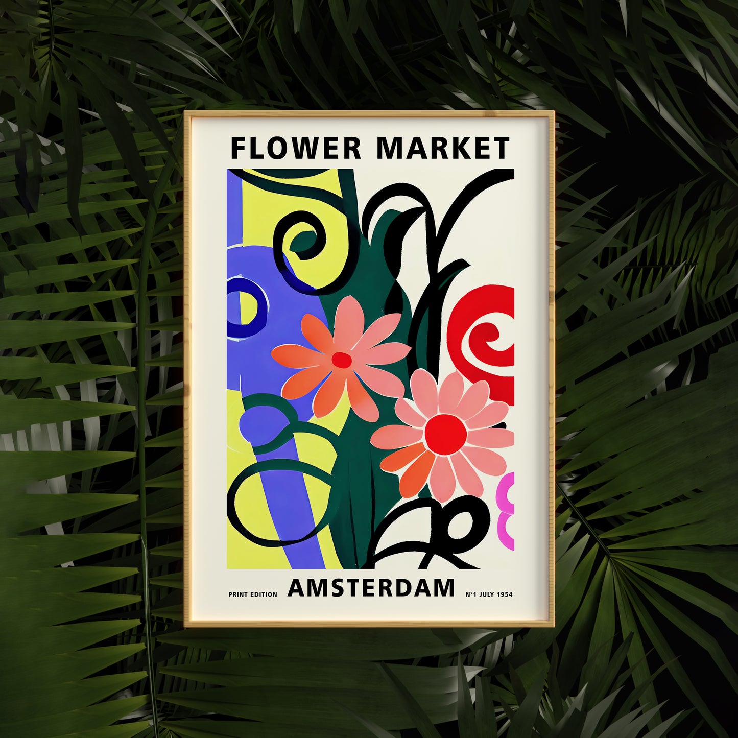 Amsterdam Flower Market Poster