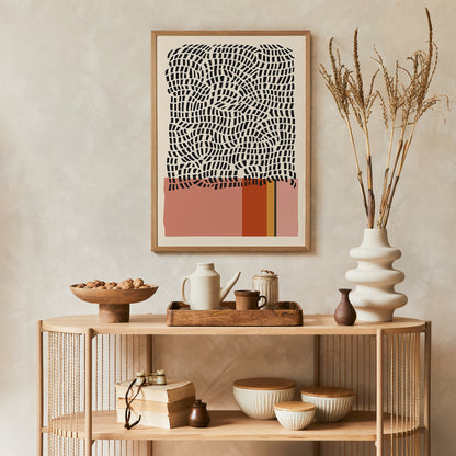 Mid Century Modern Abstract Art Print