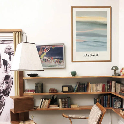 Pastel Sea Paysage No6 Handdrawn Poster - HypeSheriff