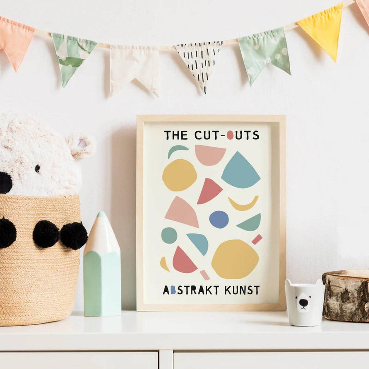 The Cut Outs Abstract Art Poster - HypeSheriff