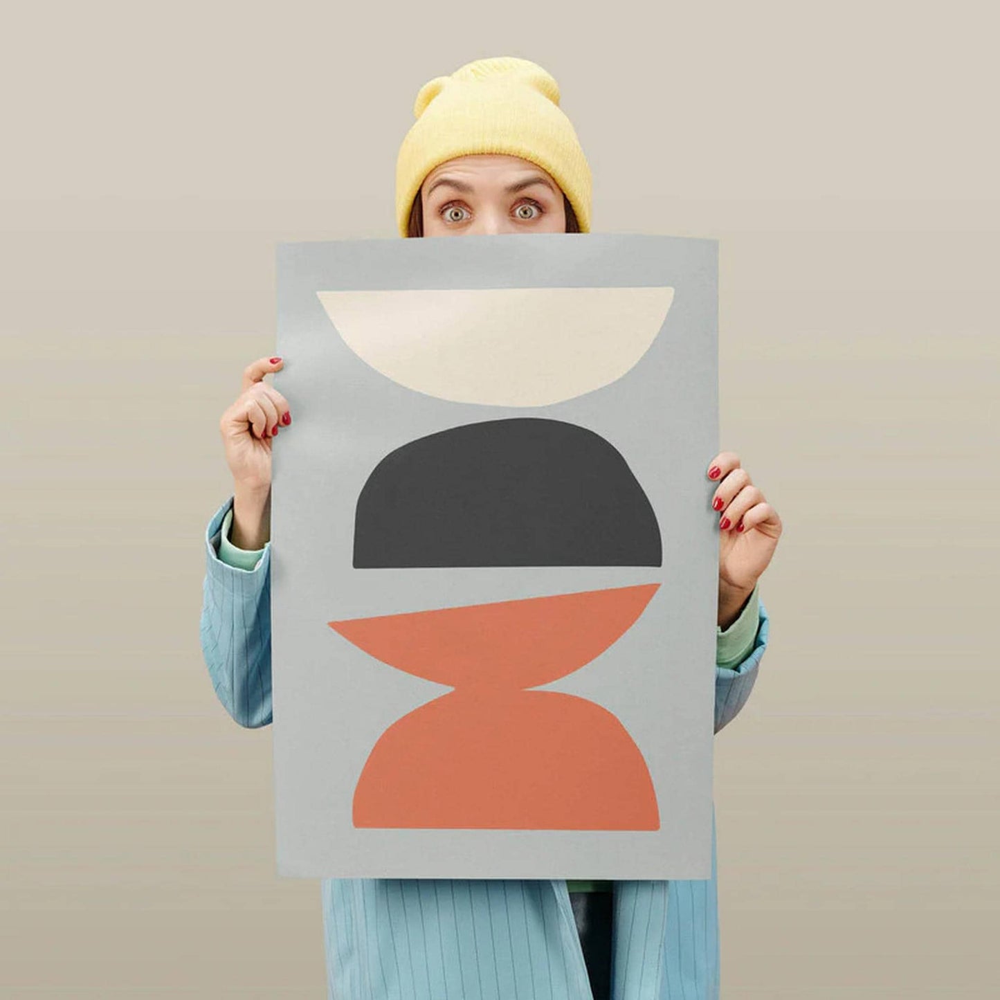 Minimalist Pastel Shapes Poster - HypeSheriff