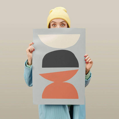 Minimalist Pastel Shapes Poster - HypeSheriff