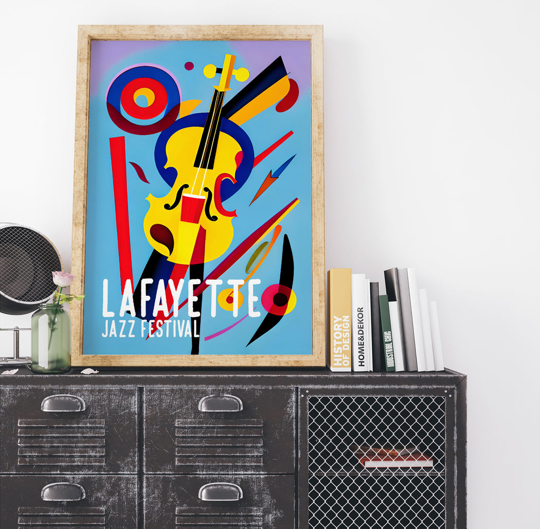 Lafayette Jazz Music Poster