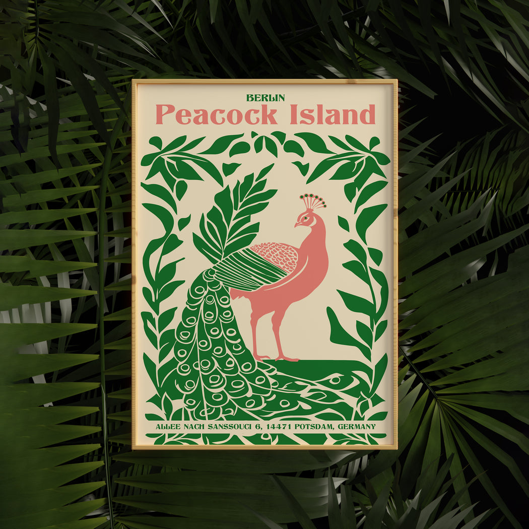 Peacock Island Berlin Poster