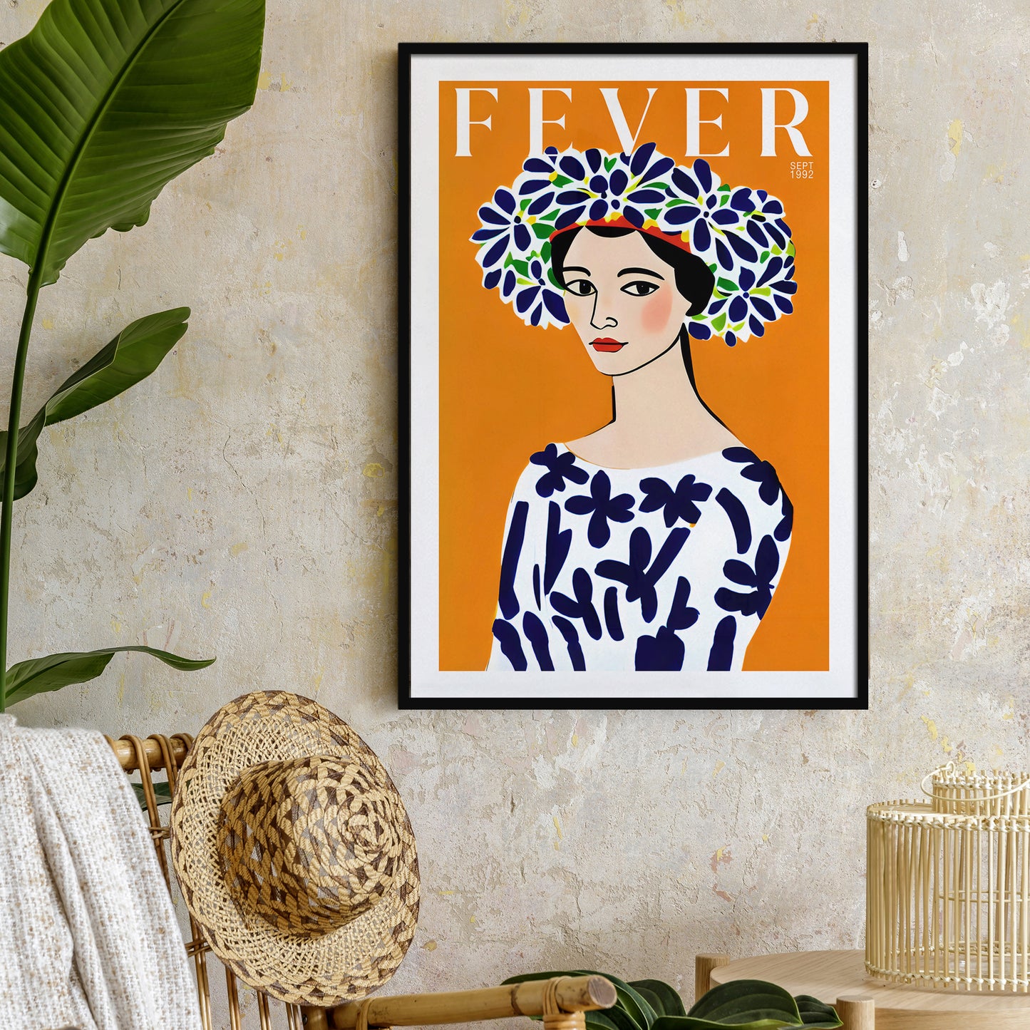 Fever Magazine Yellow Poster