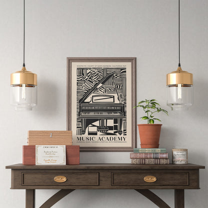 Music Academy Poster - Elegant Piano Wall Art