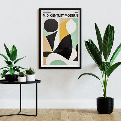 Mid Century Modern Aesthetic Design Print