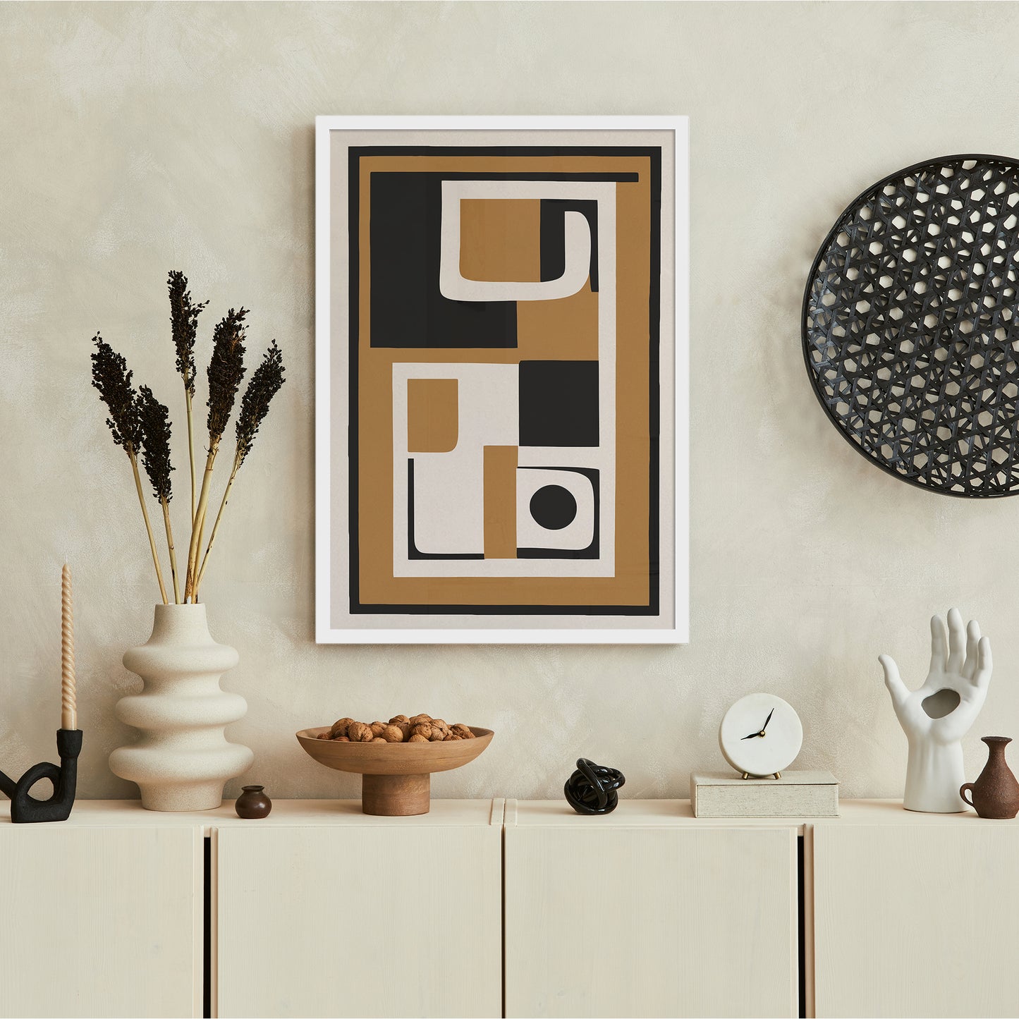 Geometric Abstract Print: Stylish Wall Art