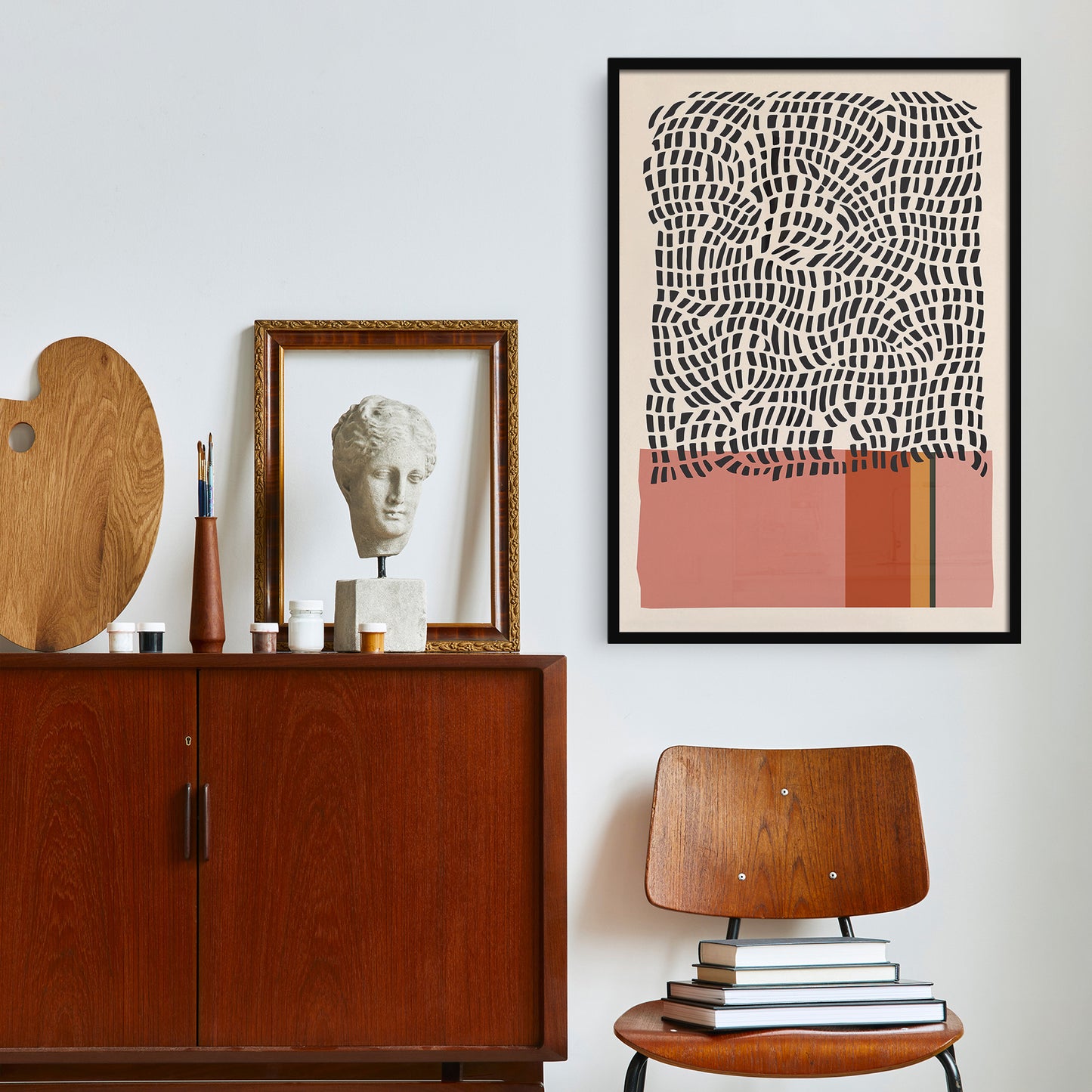 Mid Century Modern Abstract Art Print